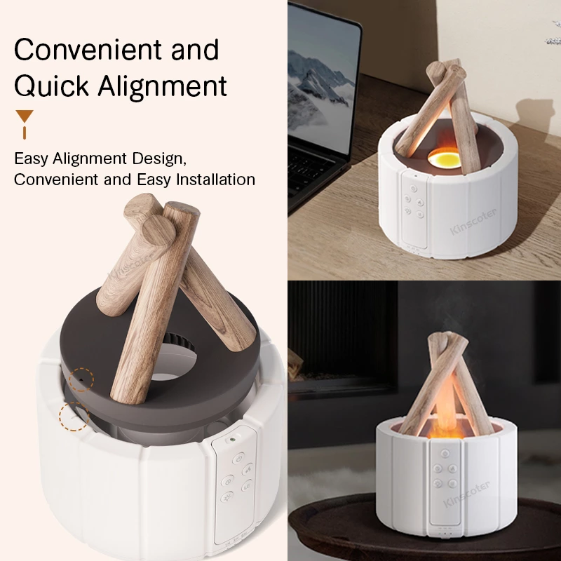 Bring the Warmth of a Campfire Indoors with Our Unique Flame Aroma Diffuser