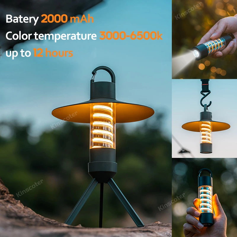 Illuminate Your Outdoor Adventures: The Ultimate 3-in-1 Camping Light with Tripod