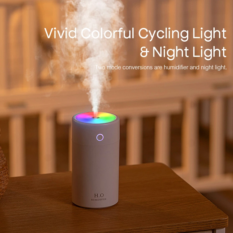 Discover the Magic of the Rainbow Cup Humidifier: Colorful Lights, Gentle Mist, and Ultimate Hydration"