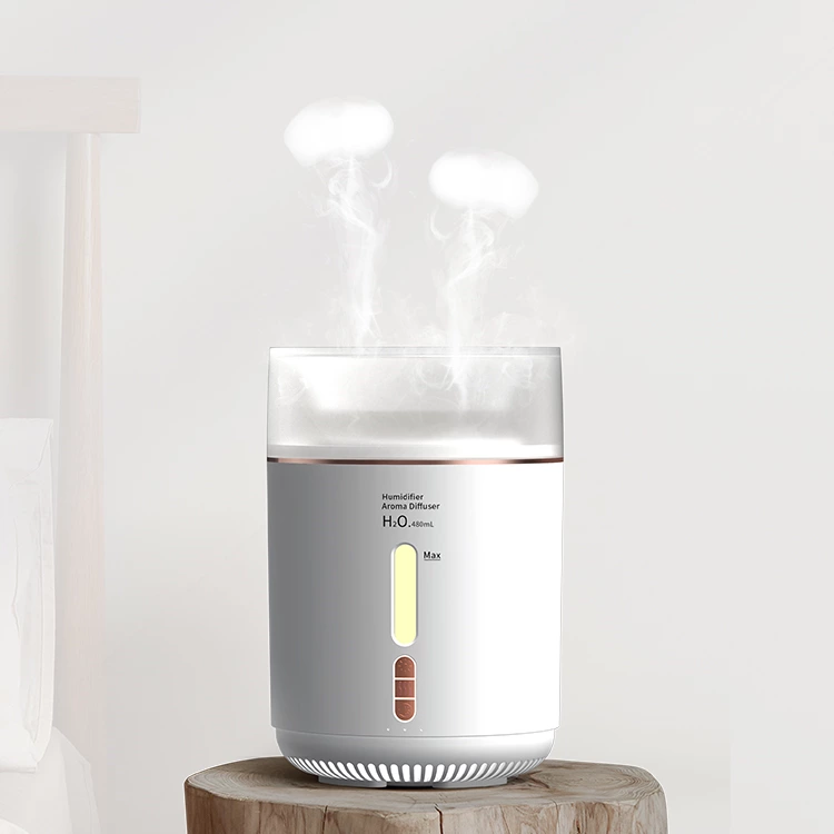 Experience Calm and Elegance: The Jellyfish Dual-Spray Humidifier with Aromatherapy & Ambient Lights