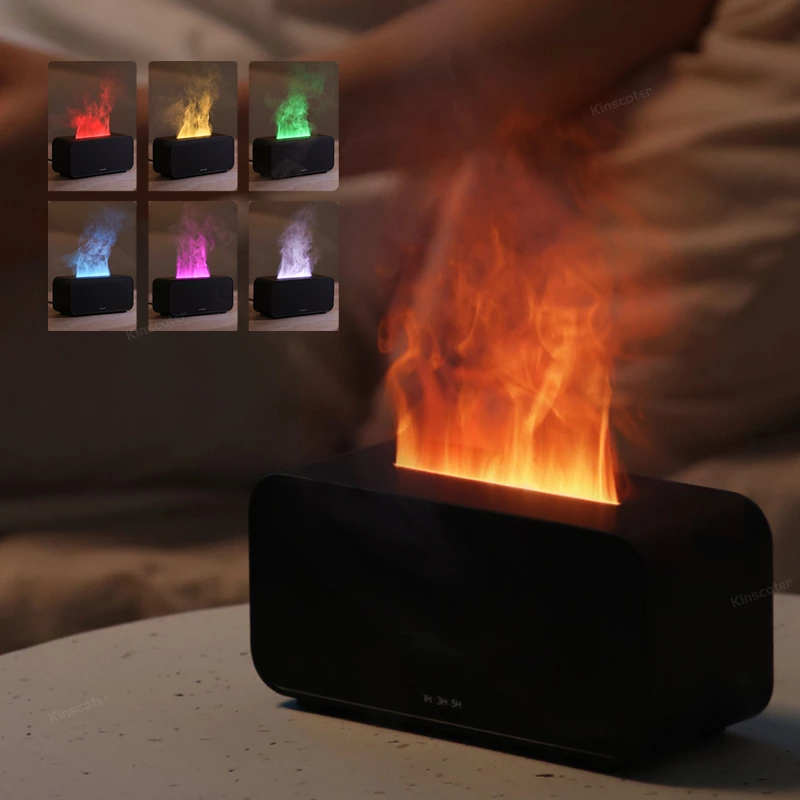 Mini Color-Changing Flame Aroma Diffuser: Elevate Your Space with Soothing Scents and Stunning Lights