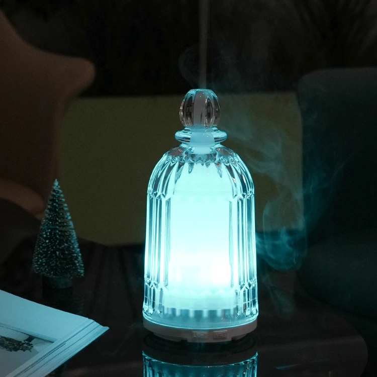 Crystal Elegance: Transform Your Space with the Glass Aroma Humidifier