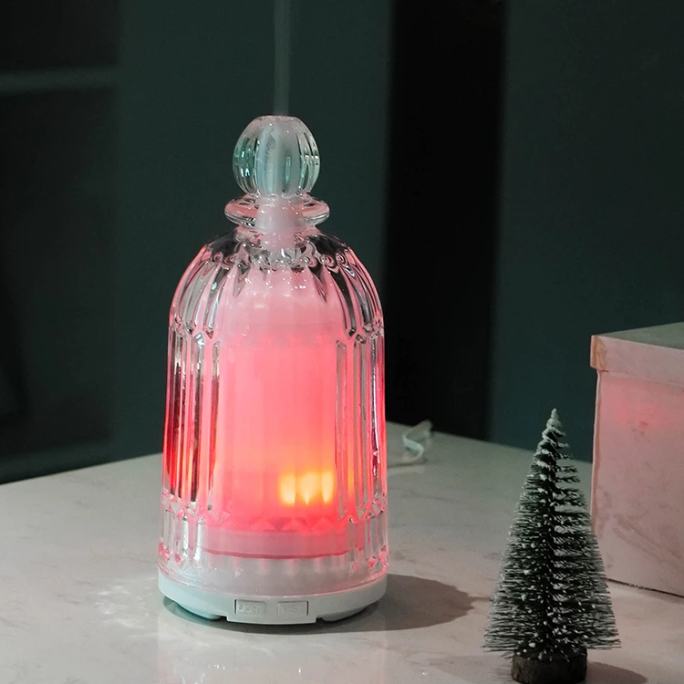 Crystal Elegance: Transform Your Space with the Glass Aroma Humidifier