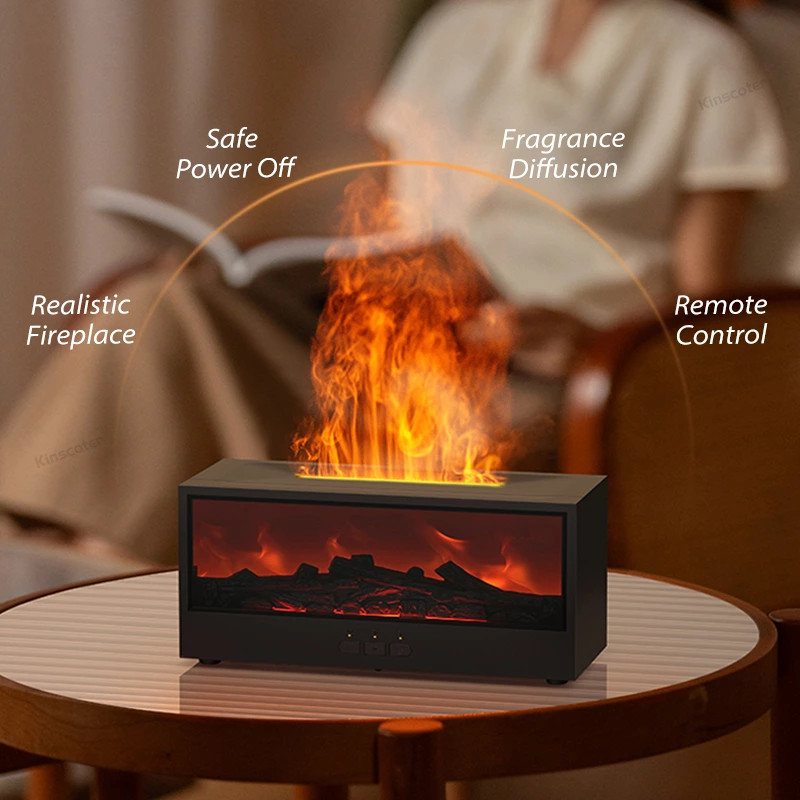 Ignite Comfort and Elegance: The Faux Flame Fireplace Aromatherapy Diffuser