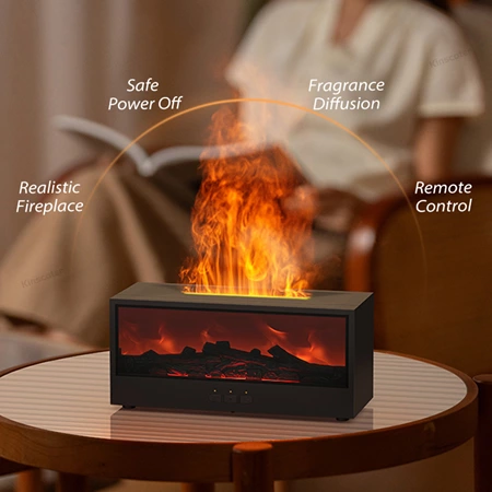 Simulated Fireplace Aromatherapy Diffuser DQ-717 - Kinscoter