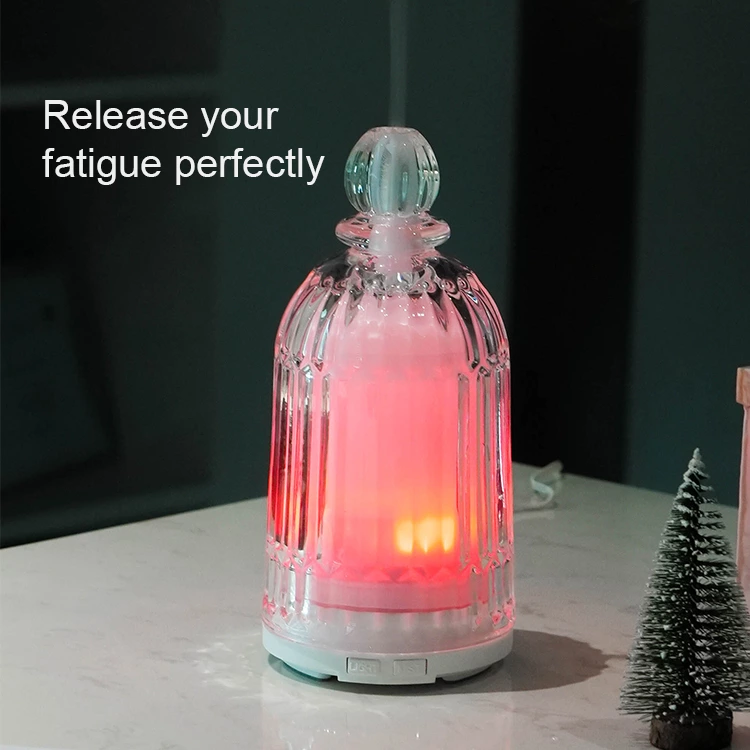 Crystal Elegance: Transform Your Space with the Glass Aroma Humidifier