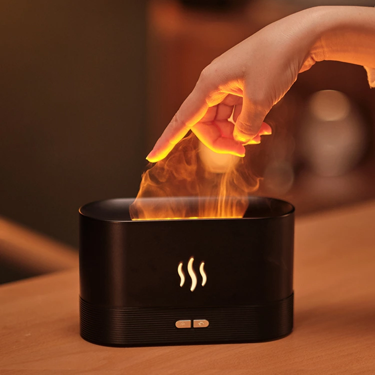 Illuminate Your Senses: The All - New Desktop Simulated LED Flame Aroma Diffuser