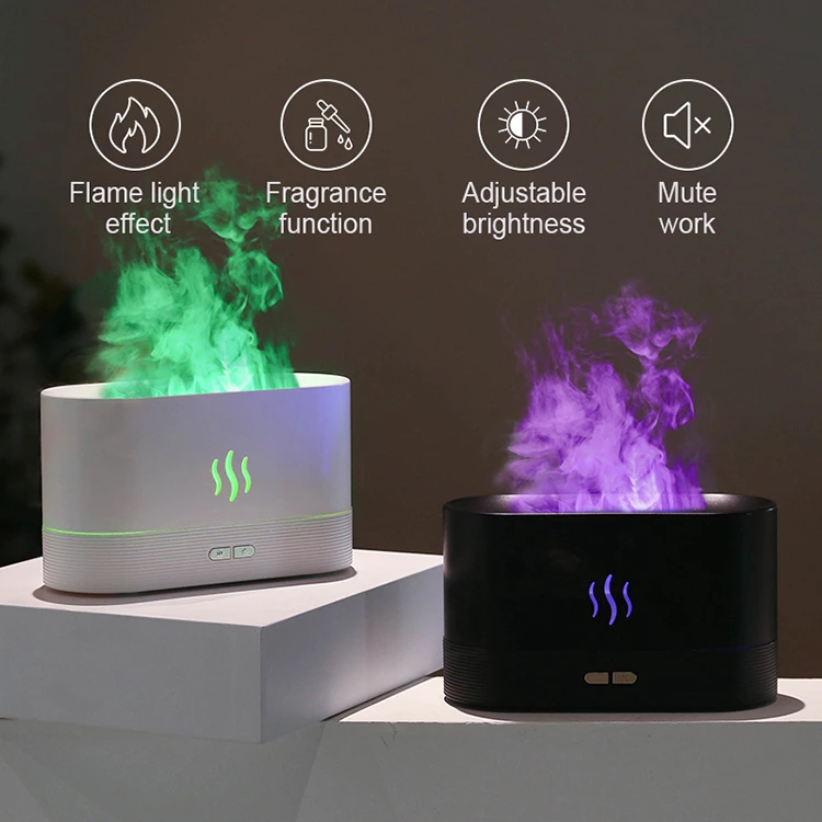 Illuminate Your Senses: The All - New Desktop Simulated LED Flame Aroma Diffuser