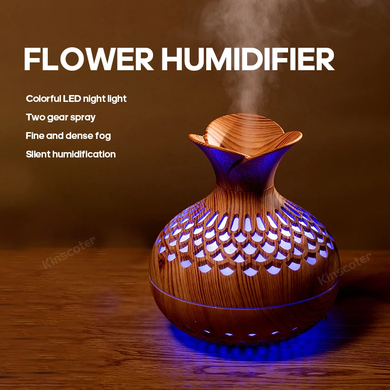 Sick of Dry Air? This Flower - Shaped Humidifier with Air - Purifying Magic is Your Cure