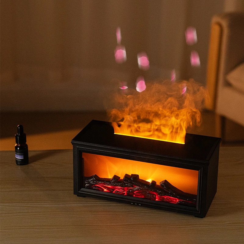 Fireplace Simulation Flame Aromatherapy Diffuser HY05（280ml）