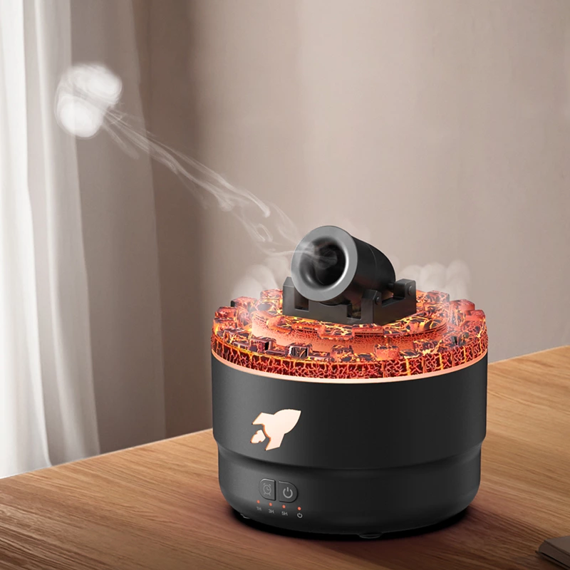 Innovative Volcanic Lava Cannon Aroma Diffuser: Unleash Aromatherapy, Humidify, and Enjoy Night Light