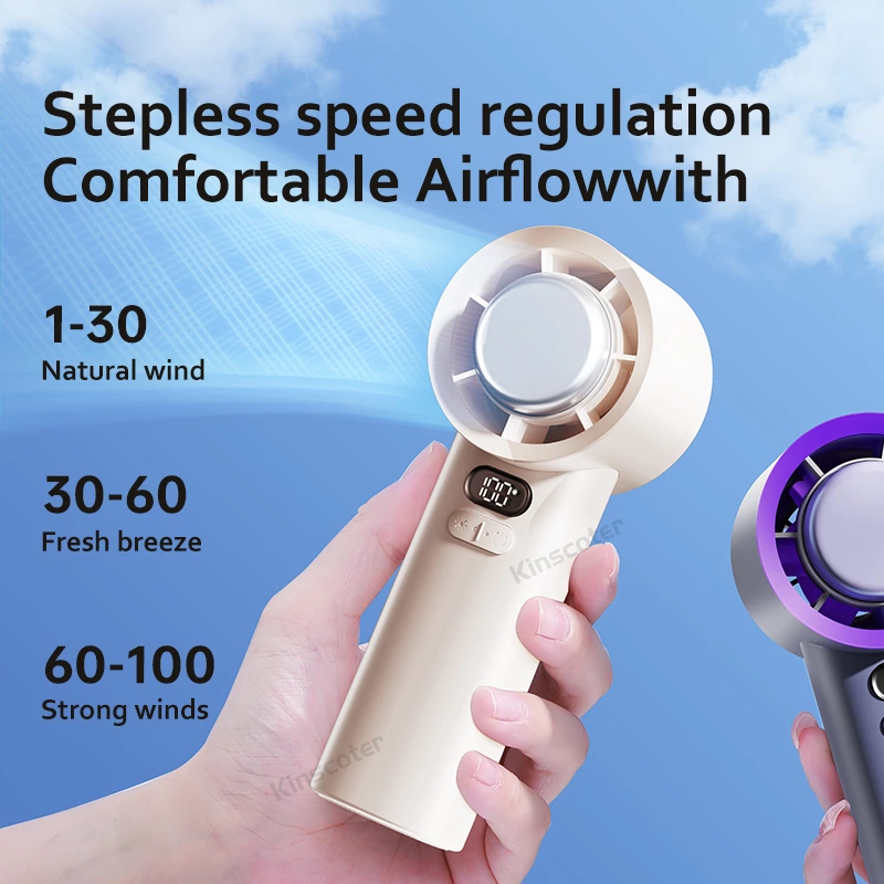 Stay Cool Anywhere with This Handheld Fan: Intense Cooling, Customizable Breeze & Long - Lasting Power