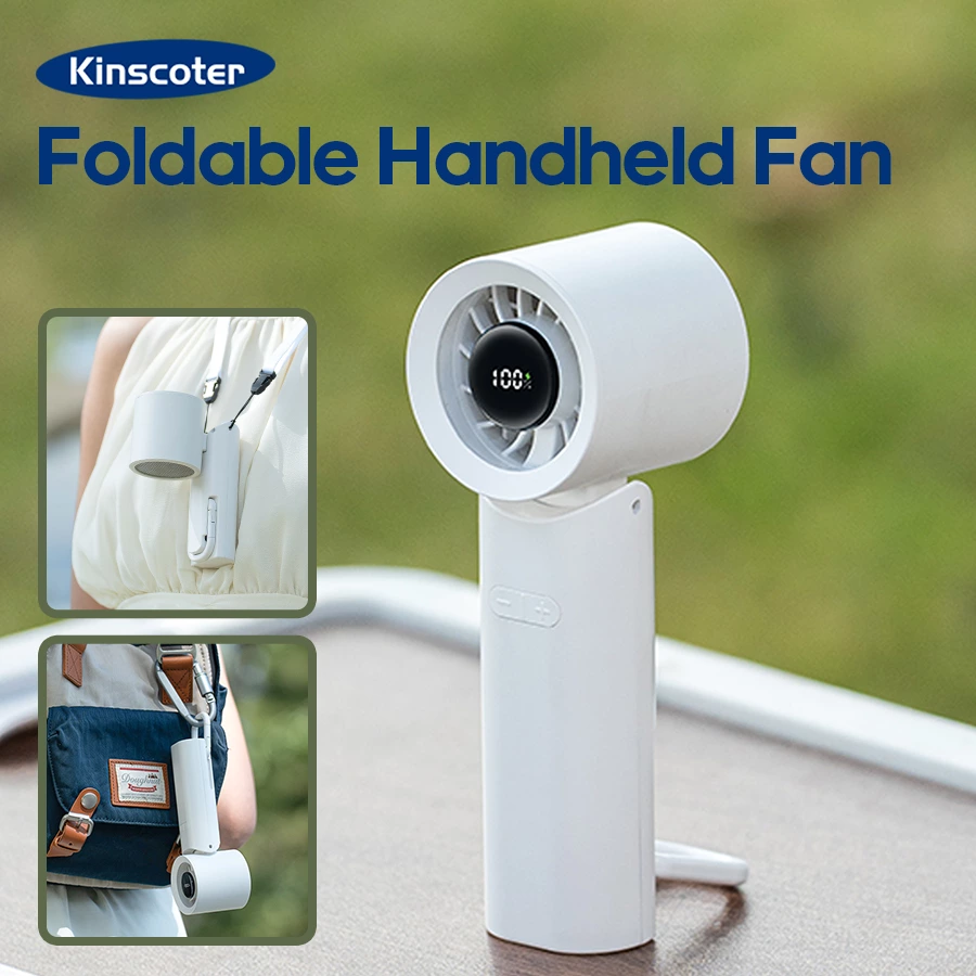 The Ultimate High-Speed Handheld Fan: 3-in-1 Cooling for On-the-Go Comfort