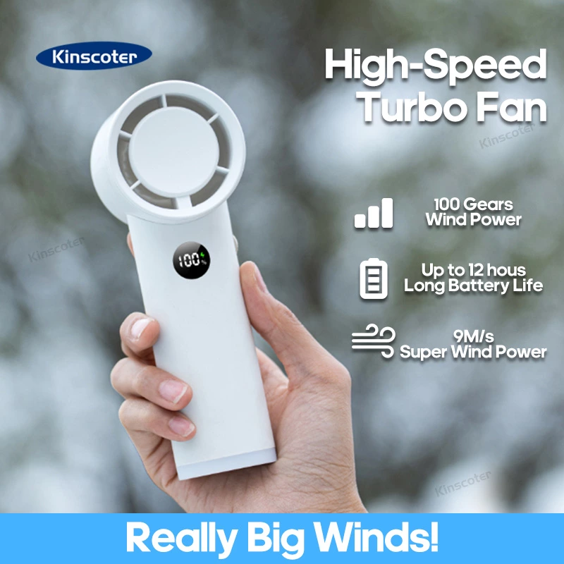 A must-have for summer! This high-speed handheld fan allows you to enjoy coolness anytime, anywhere