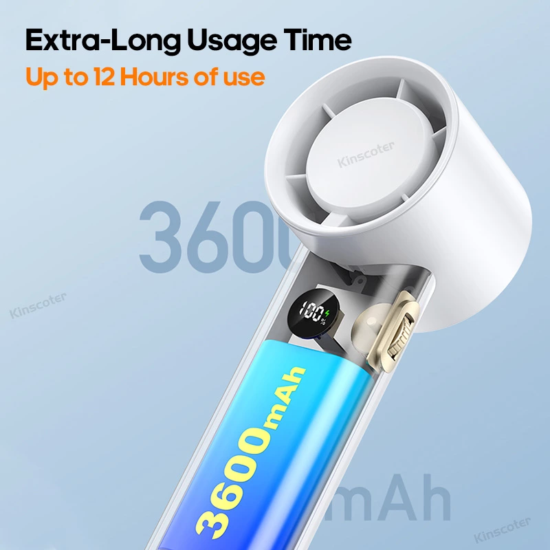 A must-have for summer! This high-speed handheld fan allows you to enjoy coolness anytime, anywhere