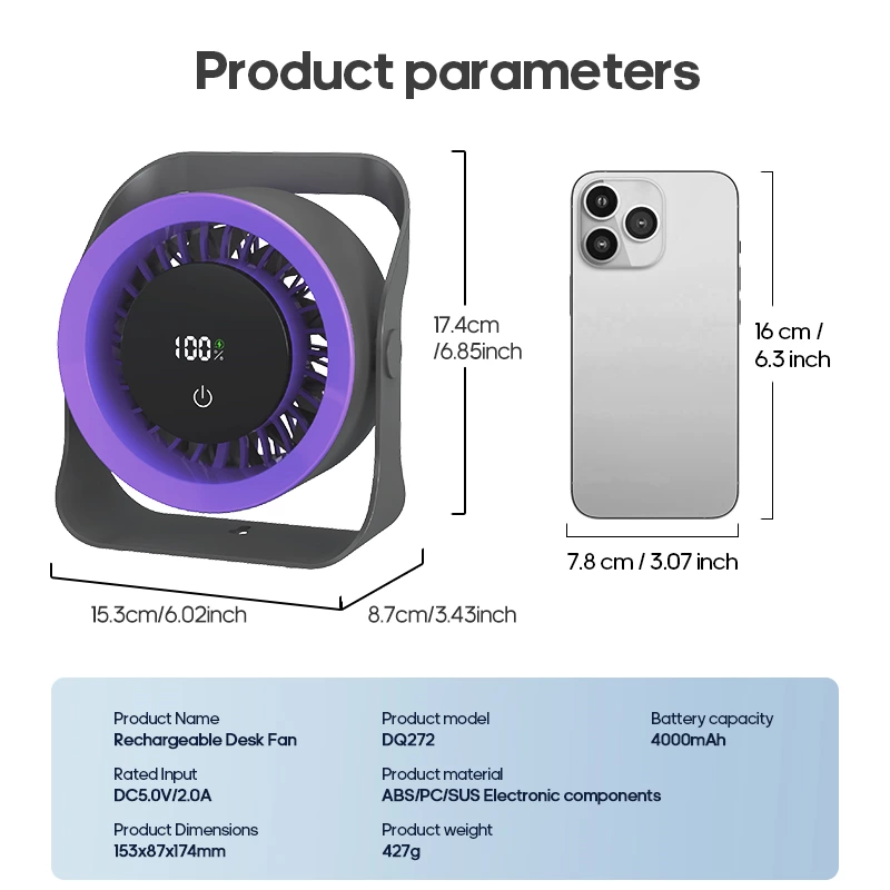 Multifunctional Desk Fan DQ-272
