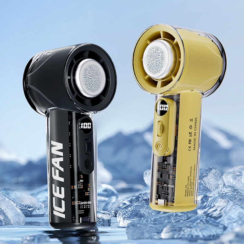 Outdoor high temperature savior: This iced handheld fan brings coolness with you