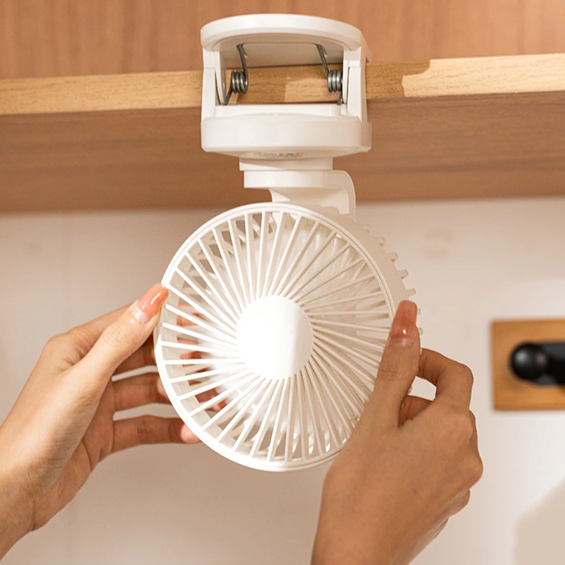 Portable Clip-On Cooling Fan: Rechargeable & Ultra Quiet