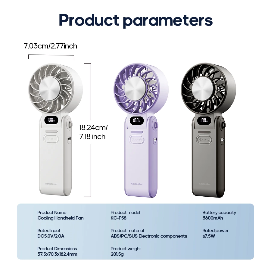 Reshape the summer cooling experience with a handheld fan with cooling function
