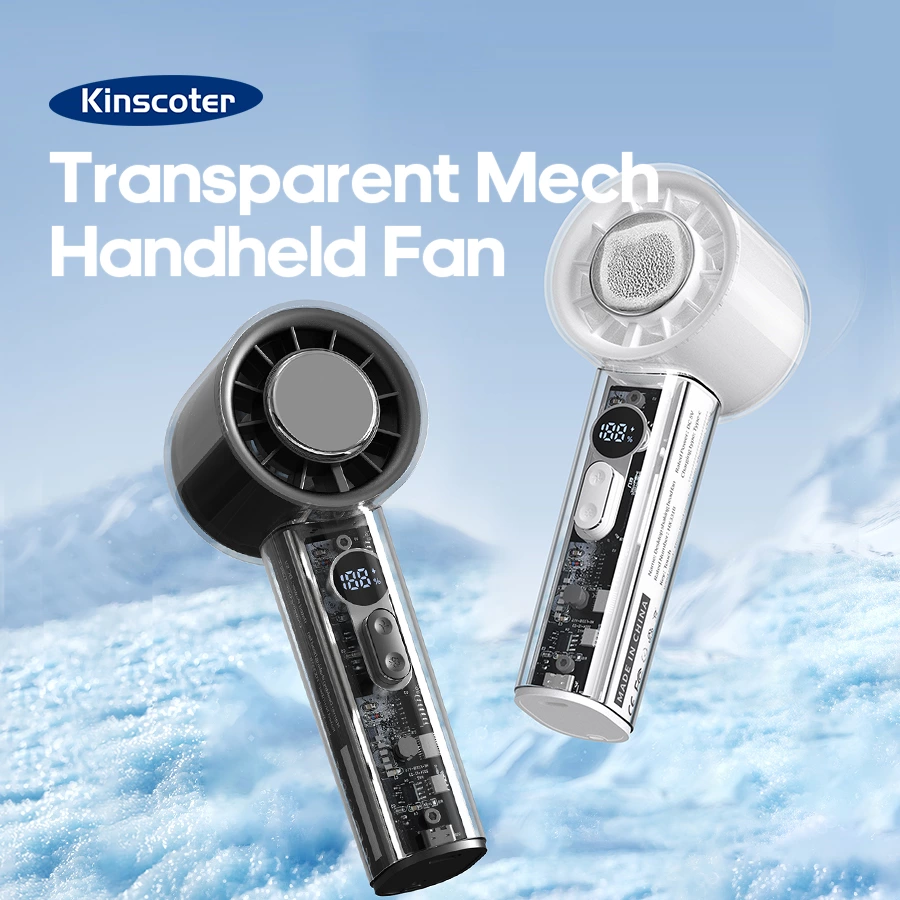 A must-have for students on the go! This transparent handheld fan: 3-second cooling + lightweight travel, keeping you cool on campus and hiking.