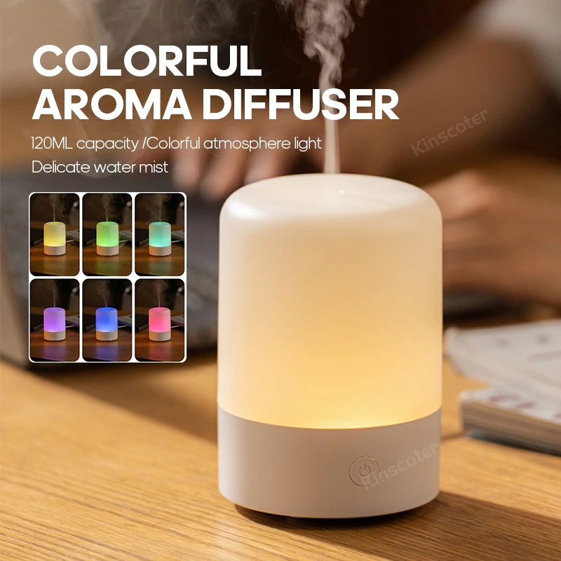 Brighten Dull Rooms: Warm Light Aroma Diffuser and Desktop Ultrasonic Humidifier