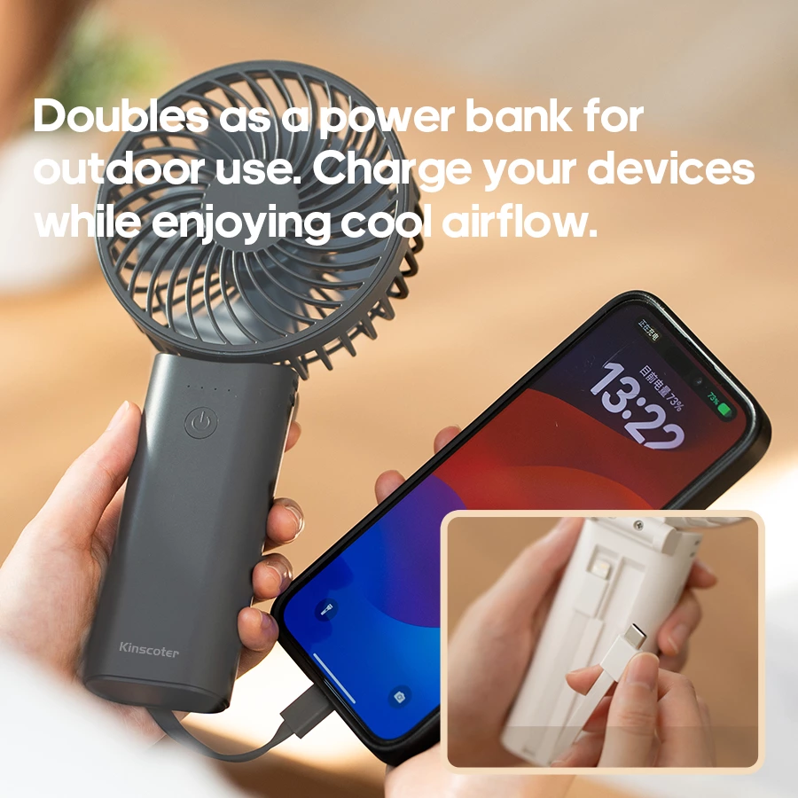 A real-world review for outdoor enthusiasts! This handheld fan: Lightweight + Long battery life + Power bank functionality