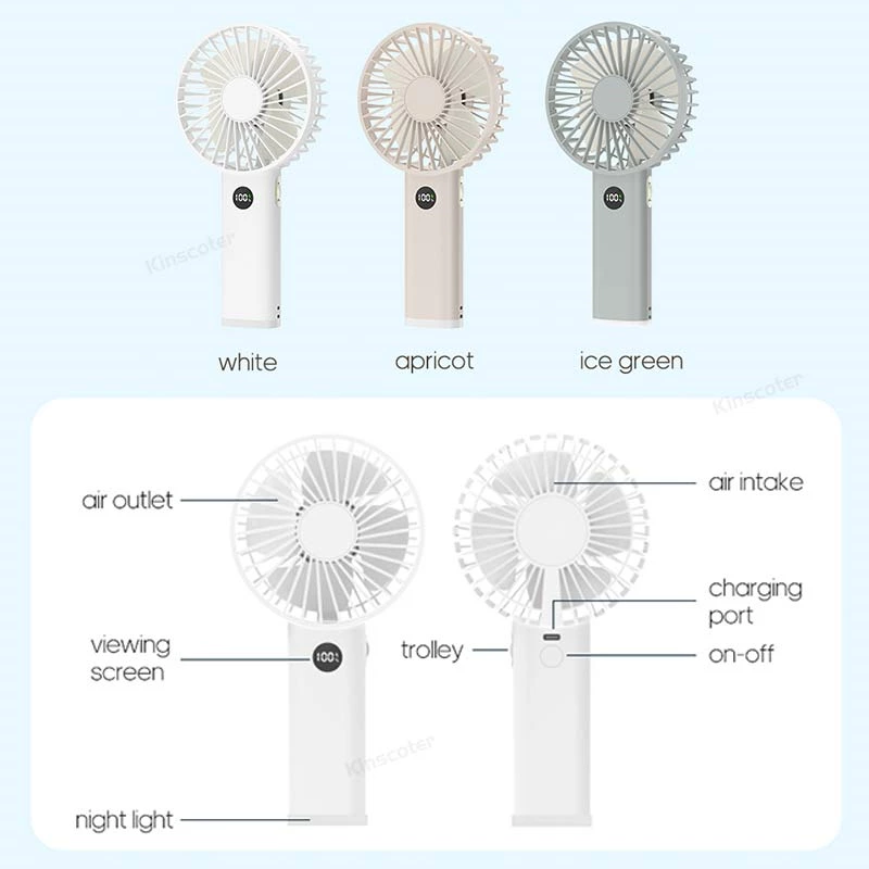 This handheld fan with a nightlight combines cooling and illumination – a hands-on recommendation from moms and campers