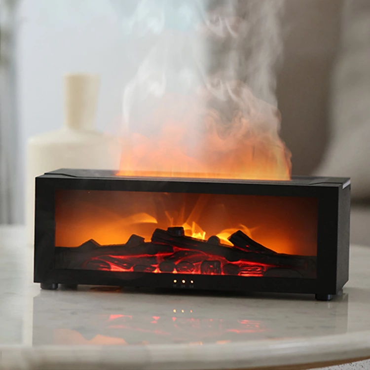 Kinscoter A4 Simulated Fireplace Aroma Diffuser and Flame Humidifier by Chaozhou Tongheng Technology Co., Ltd. (established in 2001)