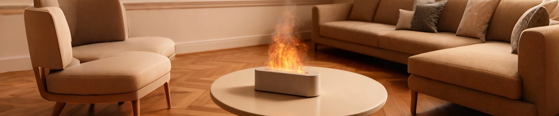 Simulated Flame Aromatherapy Machine/Air Humidifier - Professional Manufacturer Factory Direct Supply Product Image