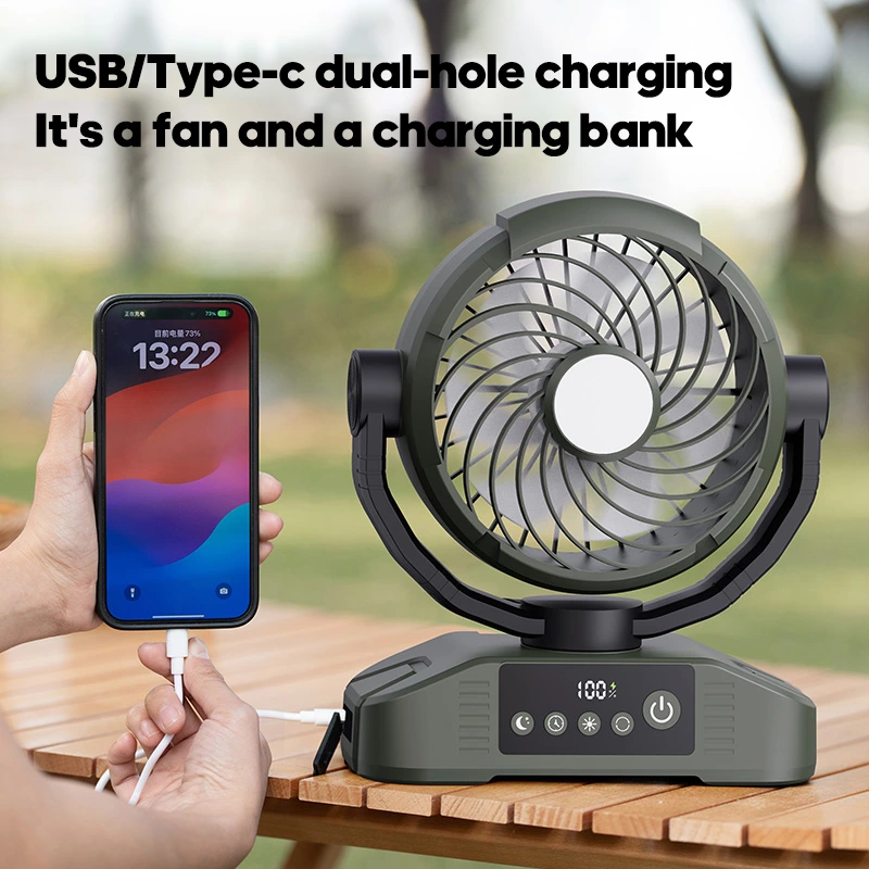 KC-F271 Outdoor Camping Fan (with Power Output)