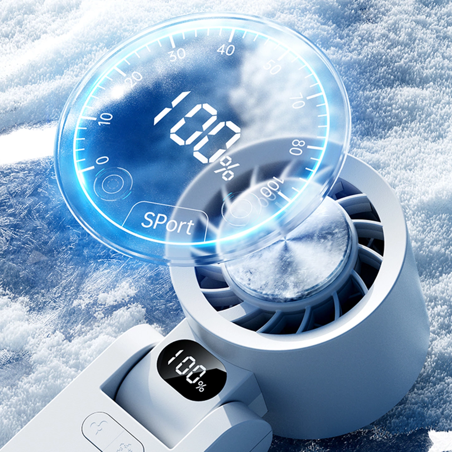 KC-F269 Handheld High-Speed Fan (with Ice Cooling Function)