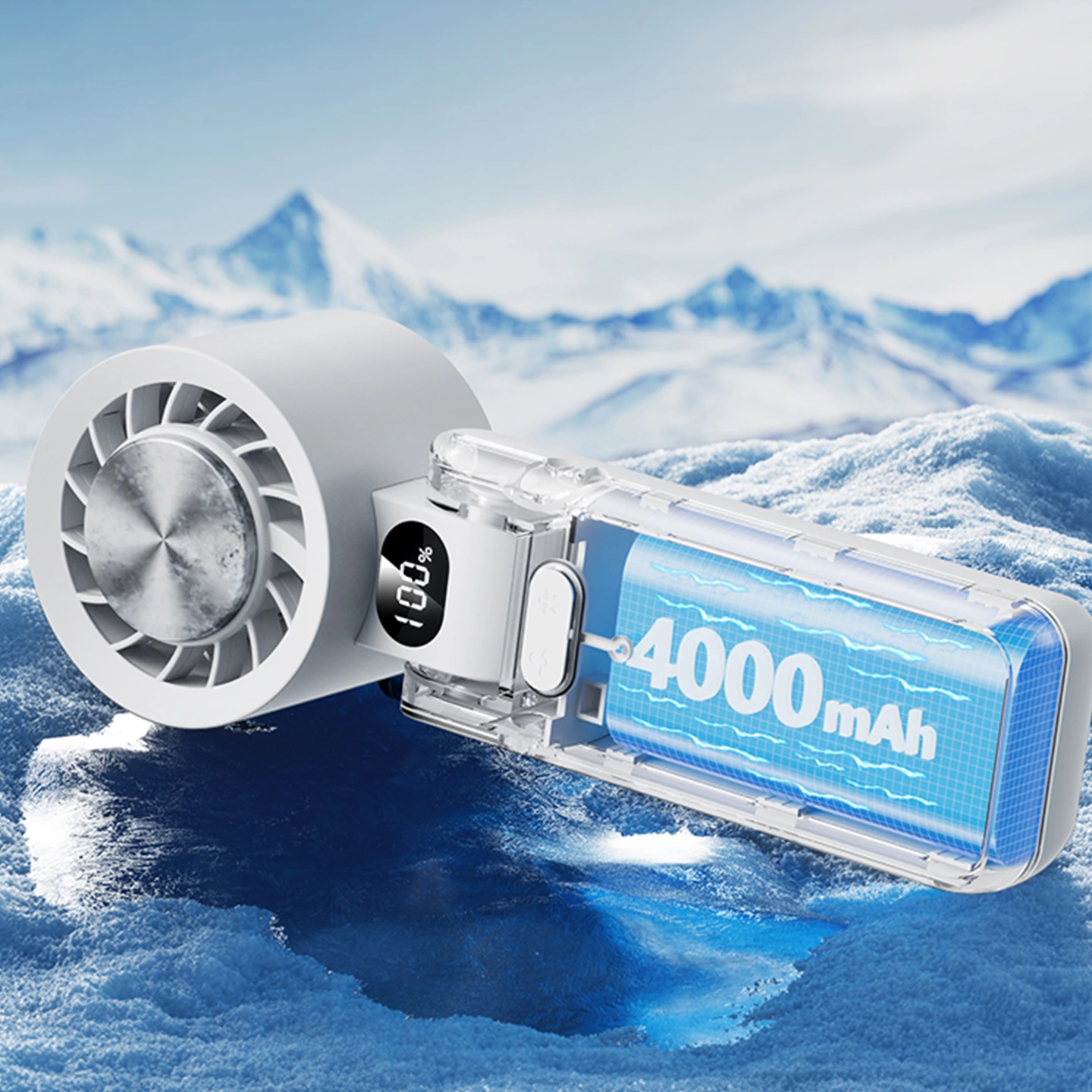 KC-F269 Handheld High-Speed Fan (with Ice Cooling Function)