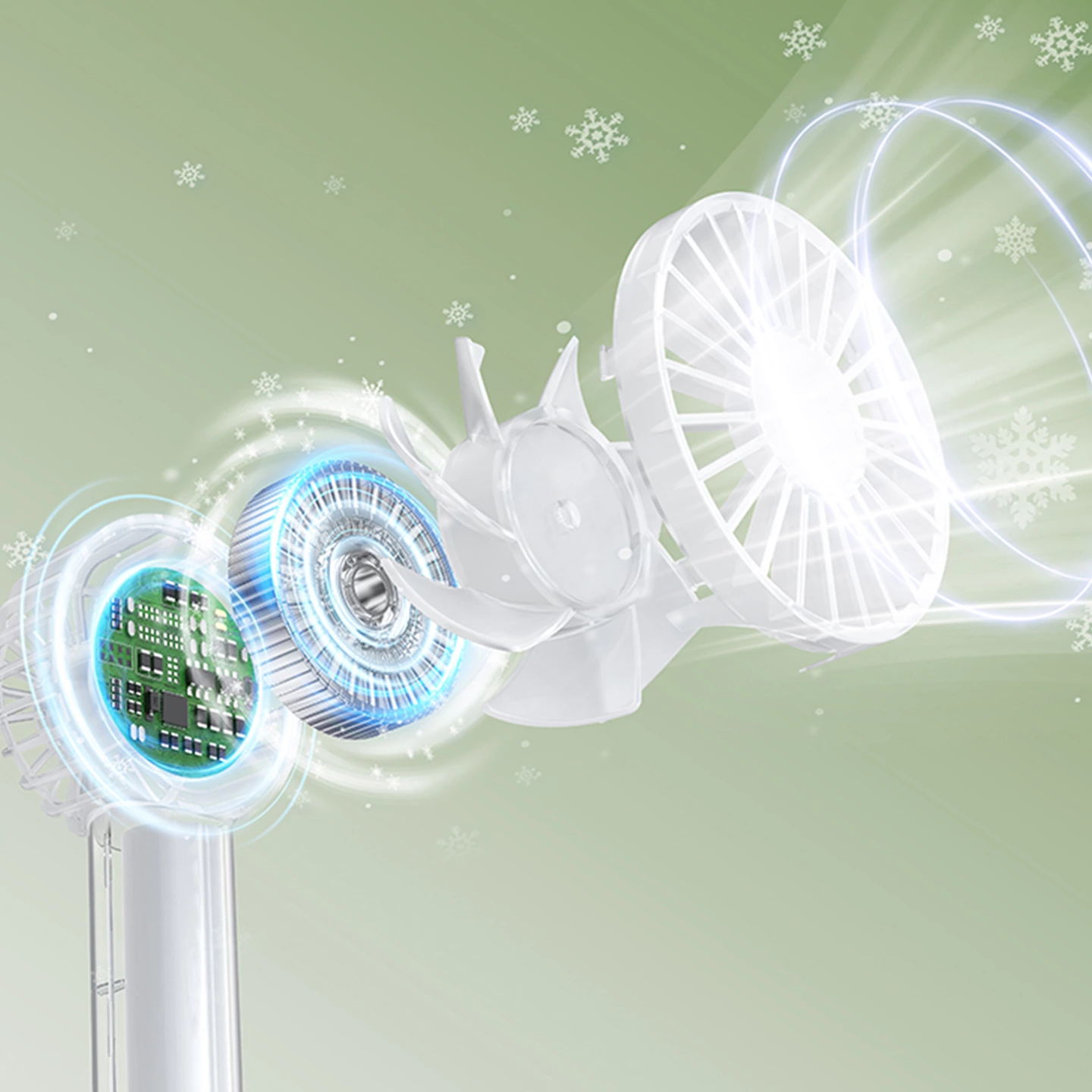 KC-F253 Mini Transparent Fan