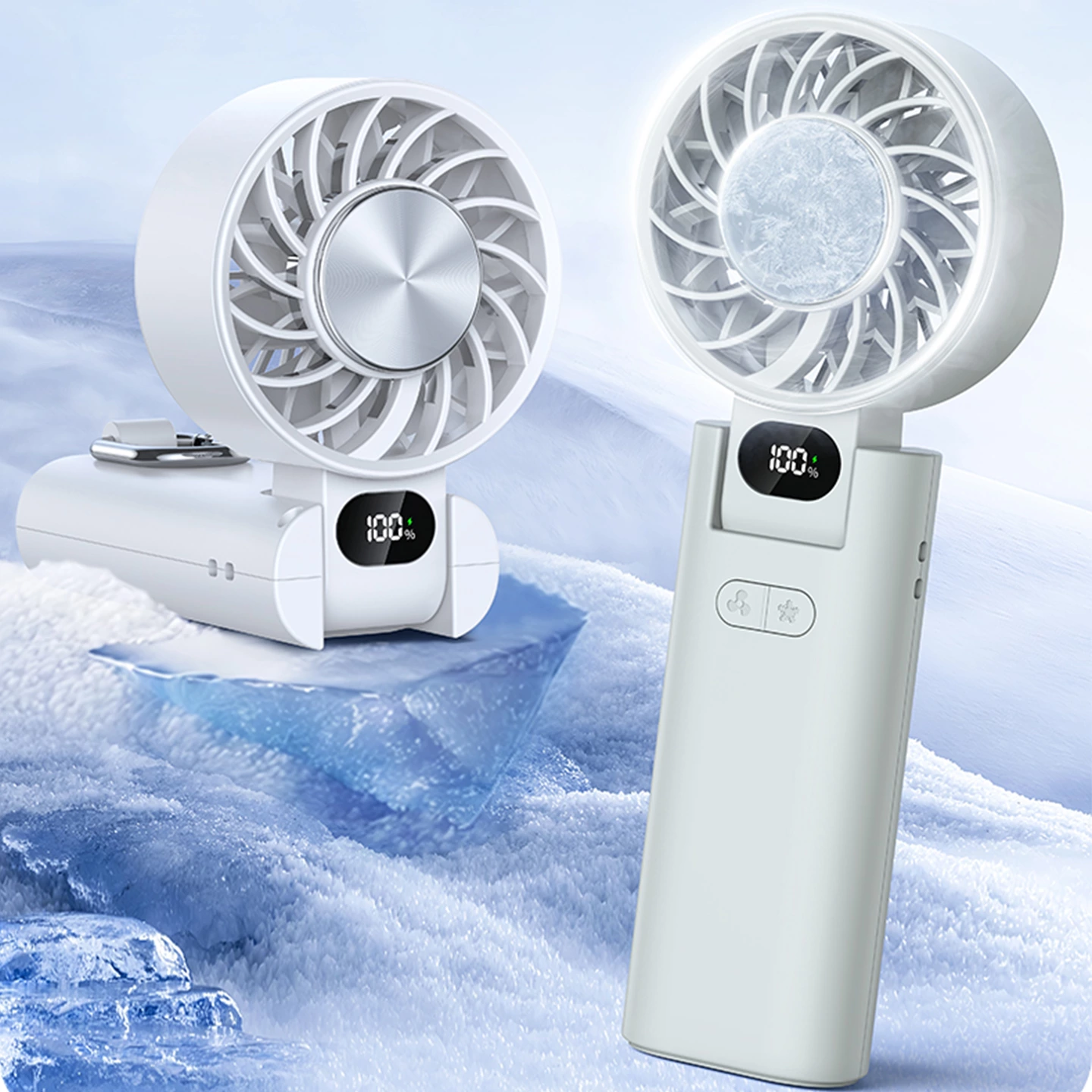 KC-F276 Handheld High-Speed Fan (with Ice Cooling Function)