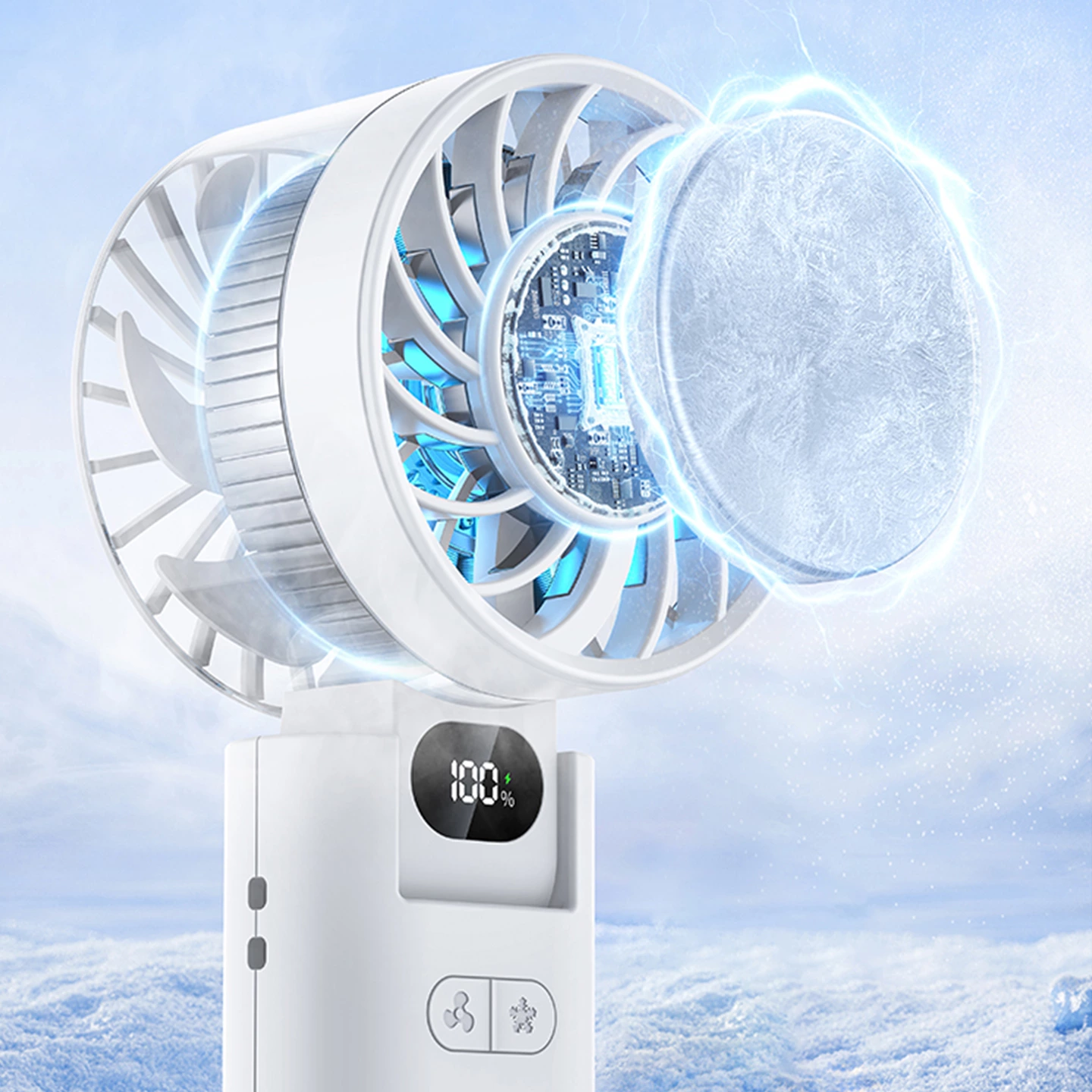 KC-F276 Handheld High-Speed Fan (with Ice Cooling Function)