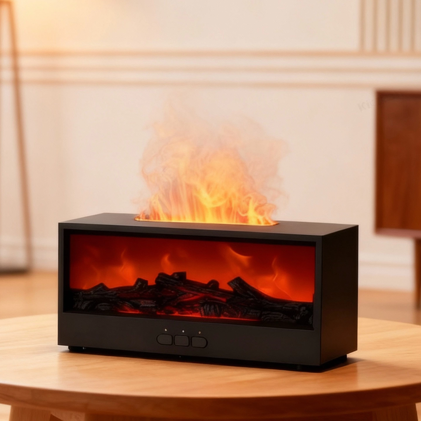 DQ-717 Simulated Fireplace Aroma Diffuser Flame Humidifier by Kinscoter - Supports Essential Oil Adding, Remote-Controlled, Colorful Light Flame Spray | Chaozhou Tongheng Technology Co.,Ltd. (Founded 2001)