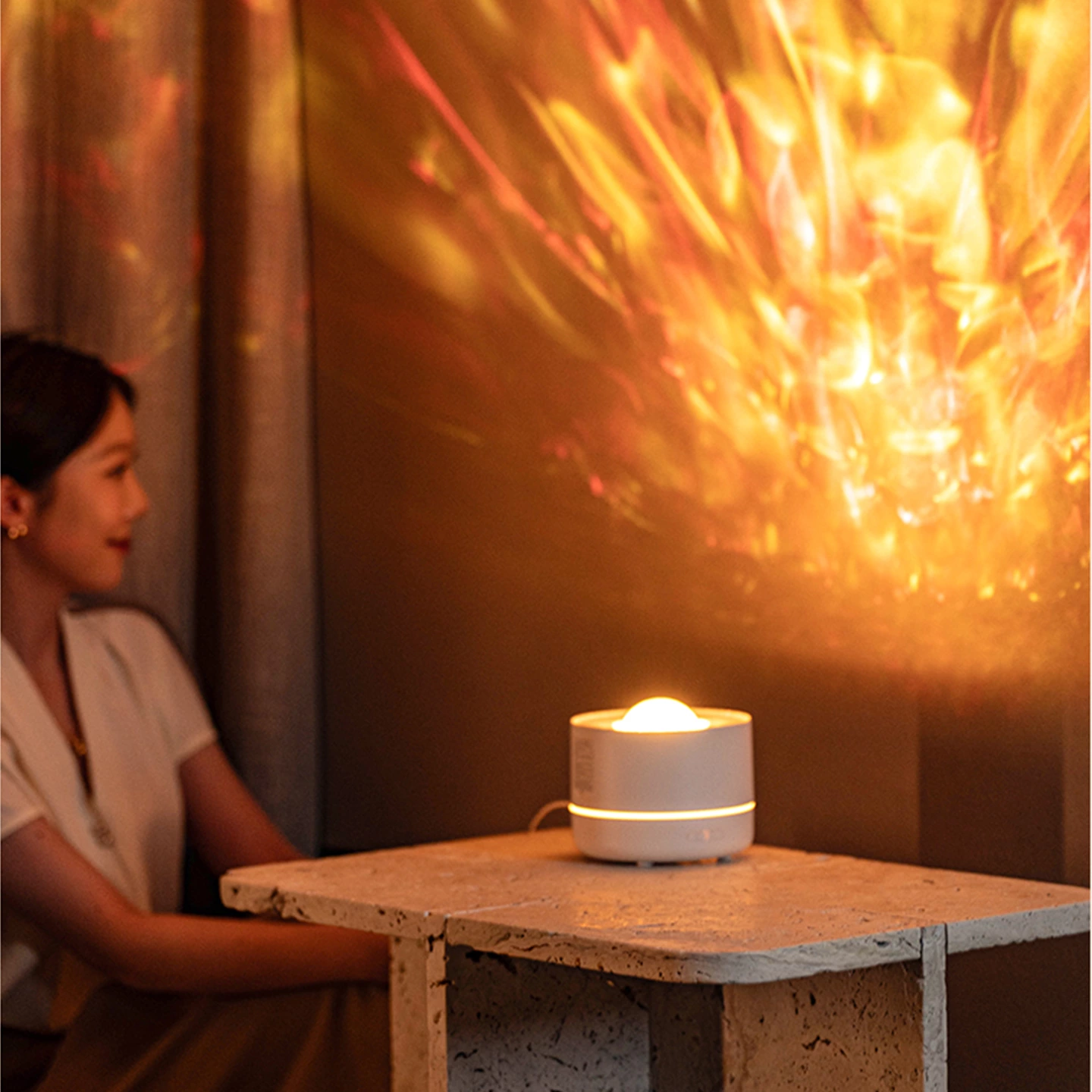 KC-D716 Minimalist Design Aromatherapy Diffuser (Star Projector Lamp)