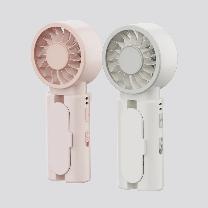 Kinscoter KC-F62 Foldable Handheld Fan - Fits on Umbrellas, 70.538.4169mm, 1800mAh Battery, Handheld/Desktop/Umbrella-Clamping/Neck-Hanging Multi-use, High-Speed Wind & Rapid Cooling | Chaozhou Tongheng Technology Co.,Ltd. (Founded 2001)