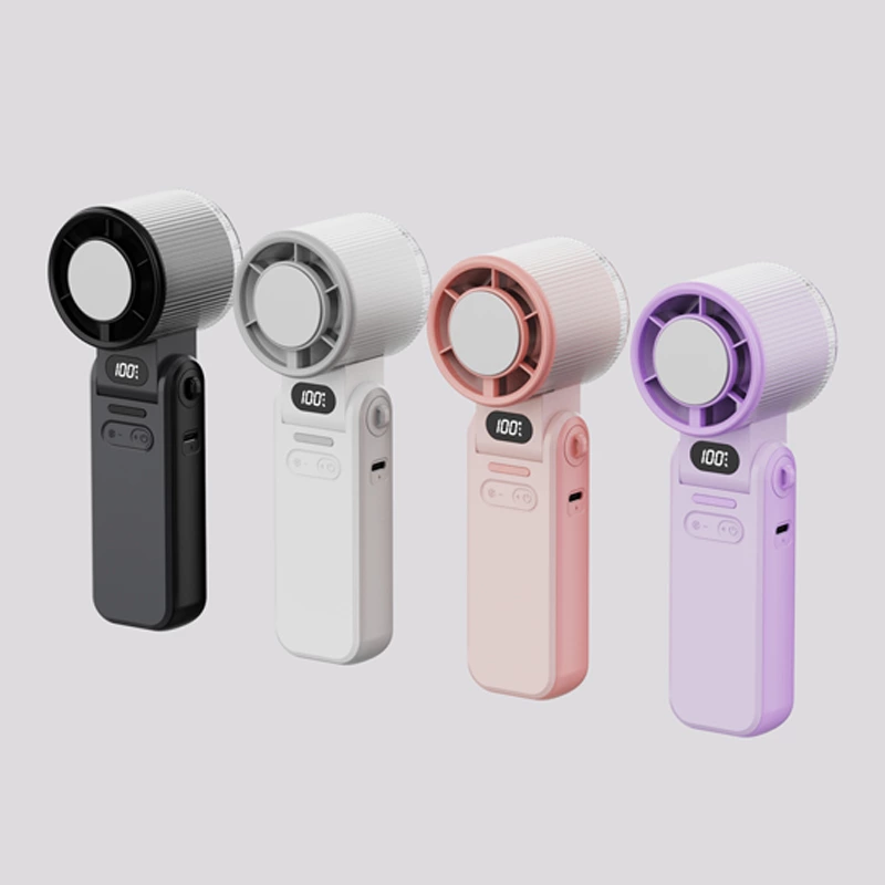 KC-F63K Icy-Cool High-Speed Handheld Fan by Kinscoter - 3600mAh Battery, Versatile Desktop/Neck-Hanging/Handheld Modes, Digital Screen & Stepless Speed Control, High-Velocity Wind + Ice Cooling for Quick Cooling | Chaozhou Tongheng Technology Co.,Ltd. (Since 2001)