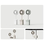 Kinscoter KC-F85 Mini Clip Fan, manufactured by the factory, features a compact design with a bionic duckbill clip for easy attachment to various surfaces.