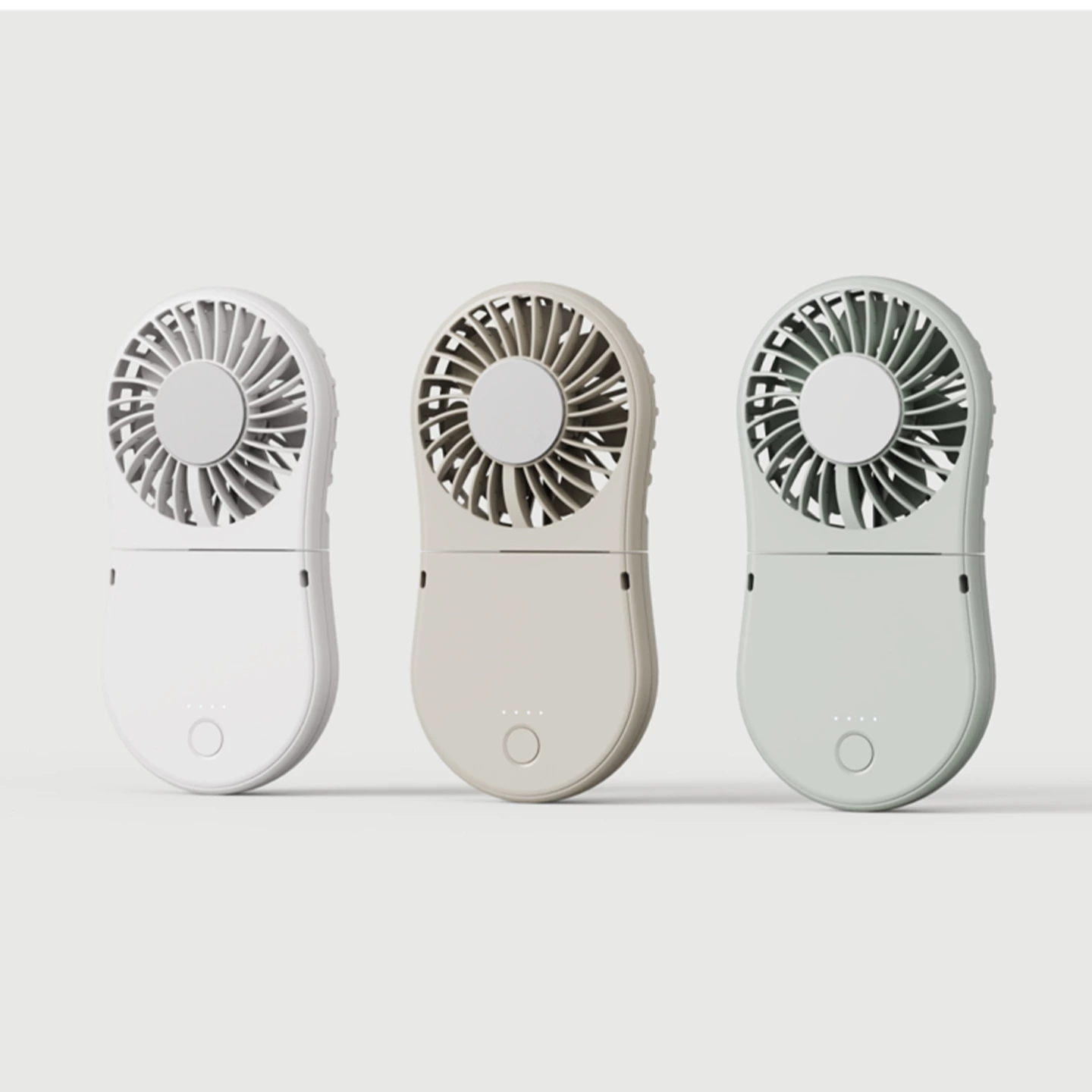 KC-F86K mini foldable handheld fan by Kinscoter, a product of the factory for the Japanese market, has a 3600mAh rechargeable battery and 100-level adjustable speed.