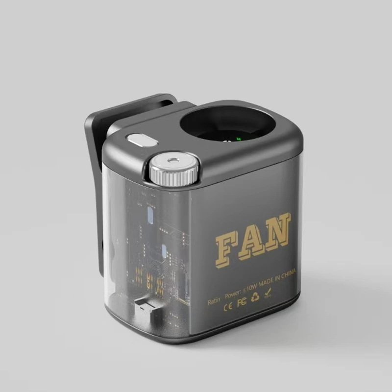 Kinscoter KC-F87 3 in 1 Mini Fan (Neck/Clip/Waist) - Clip-Anywhere Design for Hands-Free Use, Roller Infinite Speed Adjustment, Creative Transparent Visible PCB | Chaozhou Tongheng Technology Co.,Ltd. (Est.2001)
