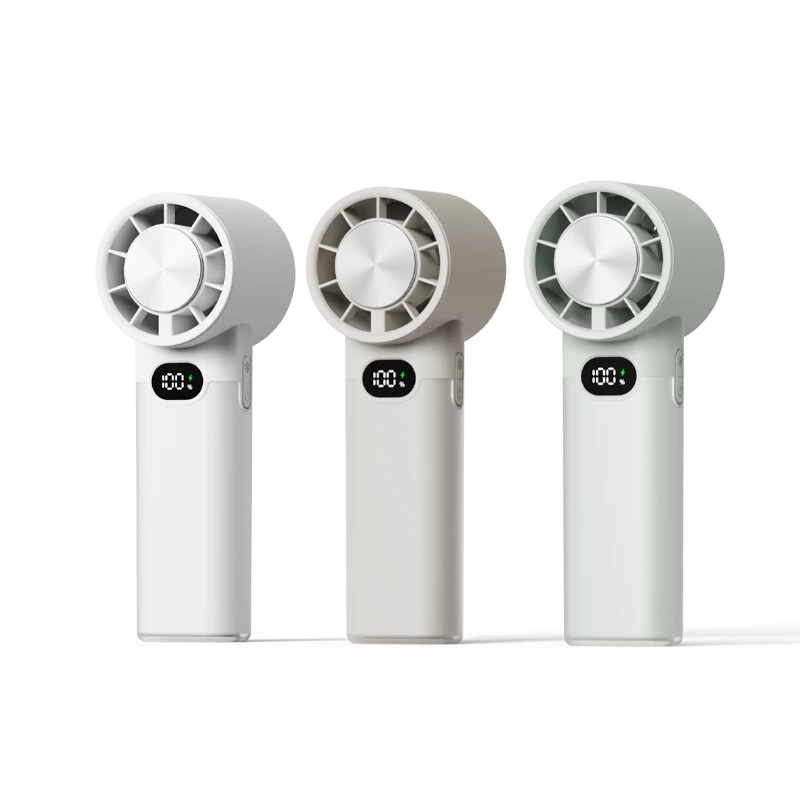 Handheld High-Speed Fan (Model KC-F90) by Kinscoter, Featuring Ice Cooling Function | Chaozhou Tongheng Technology Co.,Ltd. (Since 2001)