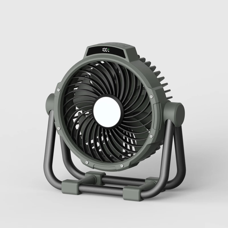 Kinscoter KC-F97 Outdoor Camping Fan - Metal Material, Desktop & Ceiling Fan 2-in-1, Remote Control, 10000mAh Battery | Chaozhou Tongheng Technology Co.,Ltd. (Est.2001)