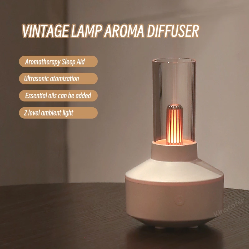 Retro Healing Trend Goes Viral! Retro Lamp Aromatherapy Diffuser, Healing Daily Life with Warm Light and Fresh Fragrance