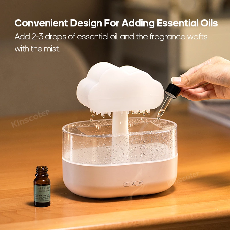 Bring Nature Home! Rain Cloud & Raindrop Aromatherapy Diffuser, Healing Every Moment of Yours