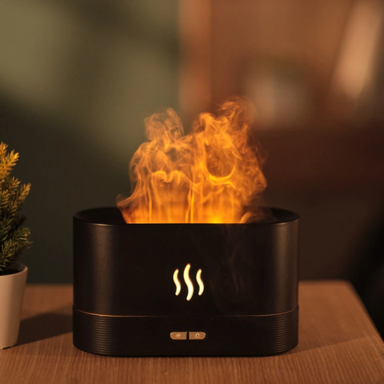 Warm Healing Essential! Simulated Flame Aromatherapy Diffuser, Warm Ritual Sense Without Open Flames