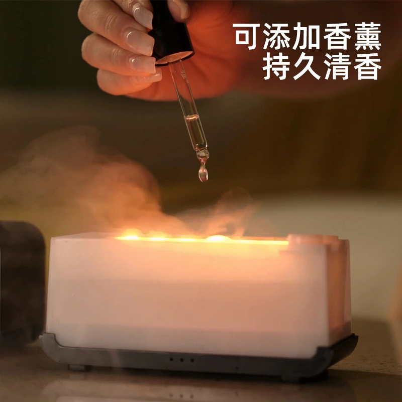 小巧暖感神器！仿真火焰香薰机，桌面氛围与实用双在线