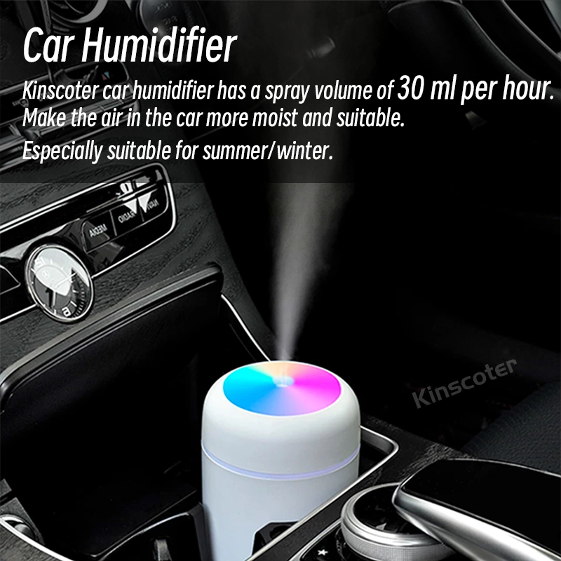 Mini humidifier! Dual-purpose car humidifier night light, portable adaptable to all scenes