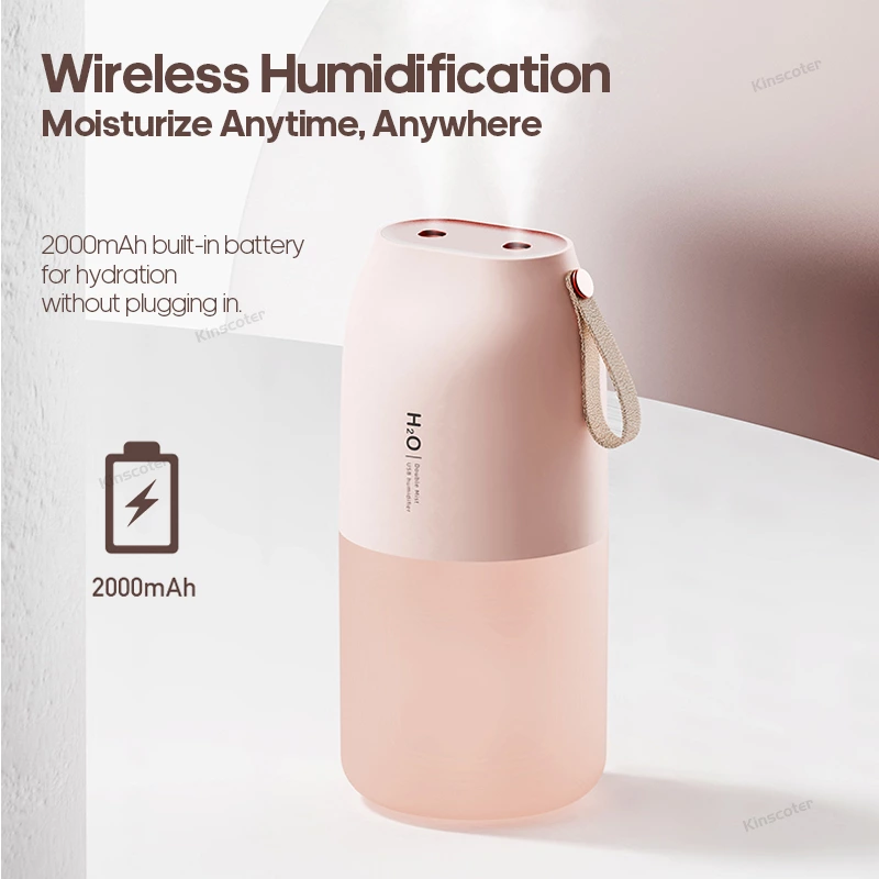 Wireless Humidification On-the-Go! Portable Humidifier, Your Hydration Essential for Car & Travel